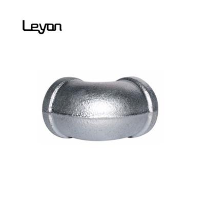 China Hot Galvanized Plain Water Immersion Gi Cast Iron End Elbow Malleable Pipe Fittings 90 Degree Strip Equal Elbow for sale