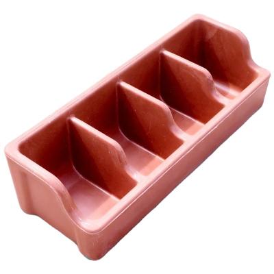 China Rectangular 4 Hole Piglet Circulation Swine Weaning Feeder Bowl for Livestock House Feeding for sale