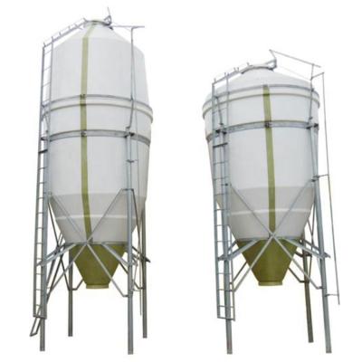 China manufacture 3.7m3 fiberglass reinforced plastic feed storage silos chicken pig farm use grain feed tower for sale