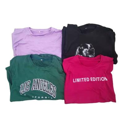 China New Branded Men's Cotton T-Shirts Stock Clothes Wholesale By Pieces for sale