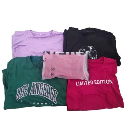 China Wholesale new cotton outlet shelnn men's T-shirt stock good quality brand clothing in bale for sale