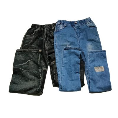 China jeans fashion mixed design wholesale used clothes second hand kids pants for kids in bales for sale