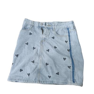 China Factory wholesale denim mixed used clothes second hand denim mini skirt for ladies in bales bulk for sale