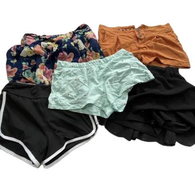 China Casual Wear Rccycling Summer Used Clothing Ladies Cotton Shorts Pants Mixed Bales for sale