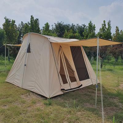 China Good Quality Cotton Camping Tents for 4-5 Persons with Carry Bag for sale