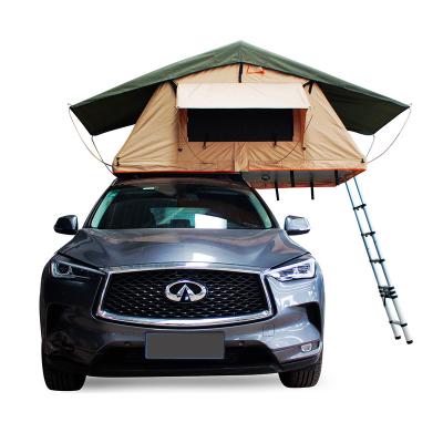 China Waterproof aluminum 420D polyester car roof tent, mobile fishing tent installed on vehicles for sale