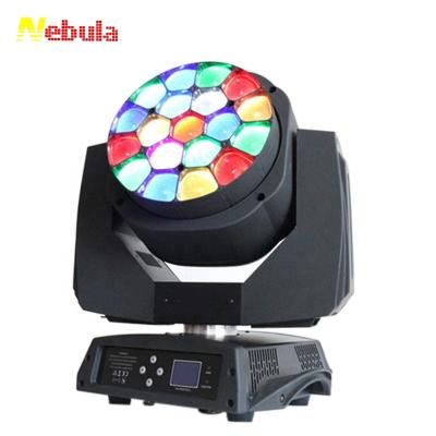 China Theme Park Nebula 19x15w Led Head Wash Big Moving Light Bee Eye for sale