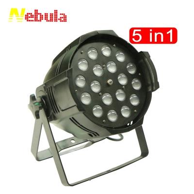 China 18pcs 18w step change dimmer / strobe / Eotic / rgbaw 5 in 1 pair light led rgbwa zoom for sale