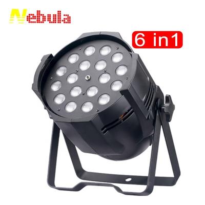 China Gradual change 18x18w 6 UV dimmer / strobe / Eotic / rgbaw in 1 light pair led zoom for sale