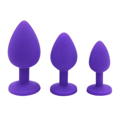 China Water Drop Anal Plug For Women Multi-size Inflate Anal Plug Tail Sex Toys Big Silica Gel Butt Anal Plug CEGS-02 for sale