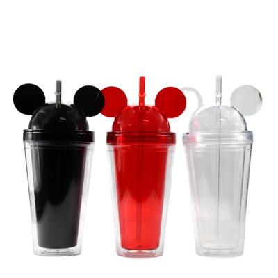 China Viable Tumbler Girlwill Cup With Straw Water Bottles With Custom Logo Cup From OEM Vasos Botella De Plastico 12oz 14oz 16oz 20oz From Homefish for sale