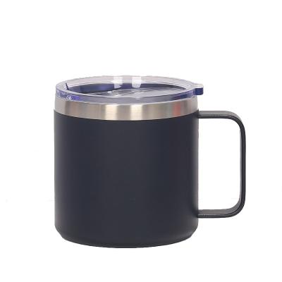 China Wholesale Multicolor Homefish OEM 14oz Multicolor Double Wall Insulated Leak Proof Lids Stainless Steel Powder Coating Office Mug Water Cup for sale