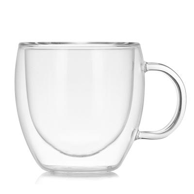 China Homefish ODM Cup 250ml Capacity Vaso De Vidrio Double Wall Glass Viable Nordic Mug Set Copos De Vidro Glass Mug Ucuz Fincan Takimlari for sale