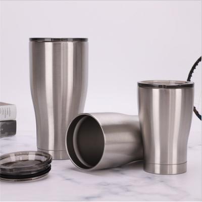 China Sustainable Homefish Logo Customized Customizable Stainless Steel ODM 20oz Custom Vacuum Double Wall Cups Milk Cup Modern Curve Tumbler for sale