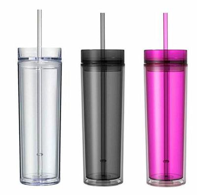 China ODM Viable Water Bottle Homefish 16oz Vaso De Plastico Tumblr Bottle With Straw For Drinks Plastic Tumbler for sale