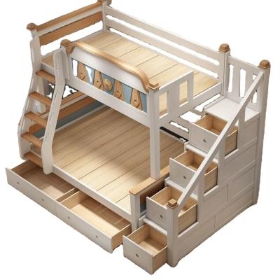 China Modern cheap used bunk beds for sale kids furniture castle bunk bed with storage and slide for sale