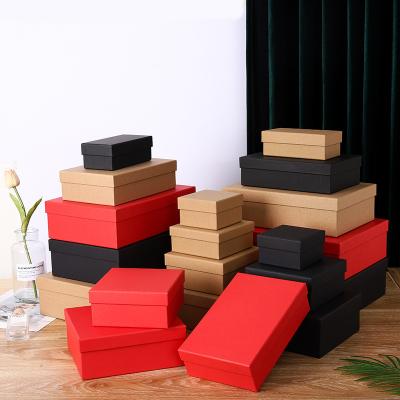 China Wholesale Luxury Handmade Lid and Base Matt Black Rigid Box for sale