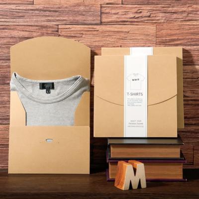 China Customized Design Recyclable Customized Clothing T-shirt Paper Box Tissue Delivery Packaging Box for sale