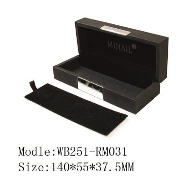 China jewelry & cosmetic high quality pu wrapped wooden mdf pen box for gift packing with customer jewelry leather box for sale