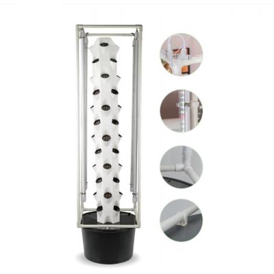 中国 32 48 64 Holes Vertical Indoor Pineapple Tower Hydroponic Growing System 30L 8 12 16 Layer 販売のため