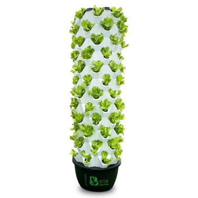 中国 65L 12 Layer 96 Plant Holes Automatic Hydroponic Growing System With Removable Growart Tower 販売のため