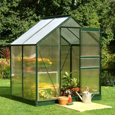 China Einfaches Garten-Gewächshaus des Installations-Polycarbonats-Blatt-Gewächshaus-/DIY zu verkaufen