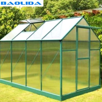 China Barraca de alumínio Mini Frame Polycarbonate Sheet Commercial pequeno da estufa do metal à venda