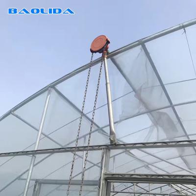 China Clear 200 Micron PE Film Agricultural Greenhouse Multi Span Greenhouse for sale