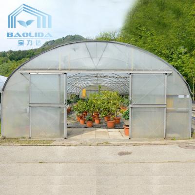 China Paseo de Mini Hot Stove Poly Tunnel en la cubierta plástica del invernadero en venta