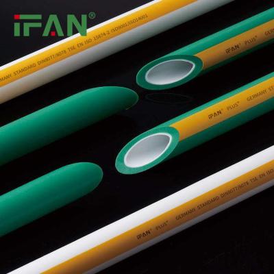 China Conveying Water Pipe IFAN Ppr Pn20 20-125mm Fiberglass Composite Ppr Pipe For Cold&Hot Water System for sale