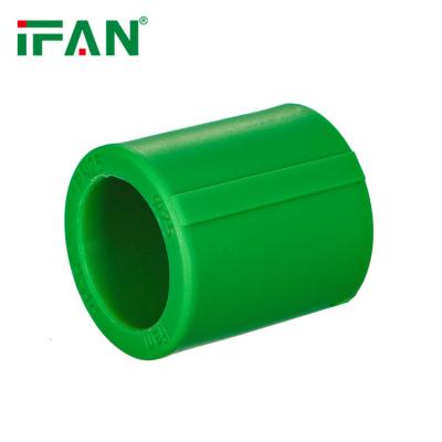 China IFAN Water Supply Factory PPR Fittings Green Color Injection PPR Pipe Fittings Plastic Socket PPR Pipe Fittings for sale