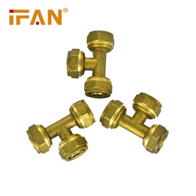 China Hot Sale Water Supply IFAN Cw617 Brass Coupling Pex Pipe Fitting PEX Pipe Fittings For Water Control for sale