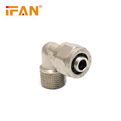 China Hose Lines Connect Professional Fitting CW617 Brass Compression Fittings CW617 ISO ISO IFANPLUS ISO Male Plug PEX for sale