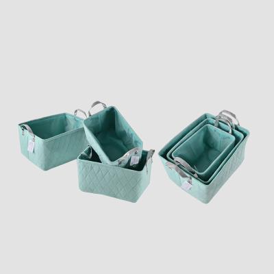 China PET Stored Felt Drawer Wardrobe Organizers Multifunctional Home Fabric Storage Basket for sale