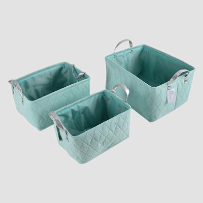 China New Product Foldable Clothes Cotton Stored Canvas Children Toys Folding Clothing Cloth Storage Basket for sale