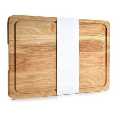 China Sustainable Premium Rectangular Wooden Kitchen Chopper Solid Organic Wood Cutting Board for sale