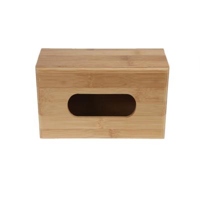 China New Natural Handwork Rectangle Tissue Paper Storage Tissue Holder Wooden Box For Home for sale