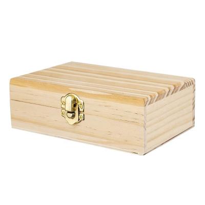 China Hot Selling Custom Handwork Small Craft Box Cheap Wooden Gift Packaging Box With Logo for sale