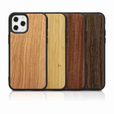 China Wholesale Custom Handwork Wooden TPU Protector Mobile Cover Cell Phone Wood Carving Shockproof Case for sale