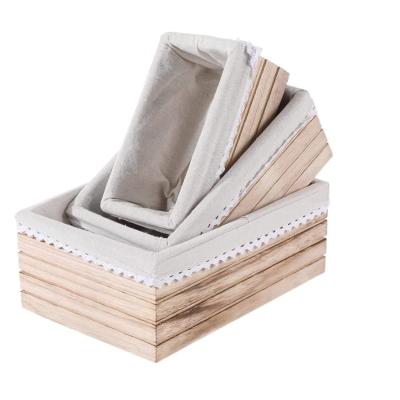 China Viable for Rustic Wooden Nesting Storage Box Storage Organization and Display Decor Wooden Storage Box for sale