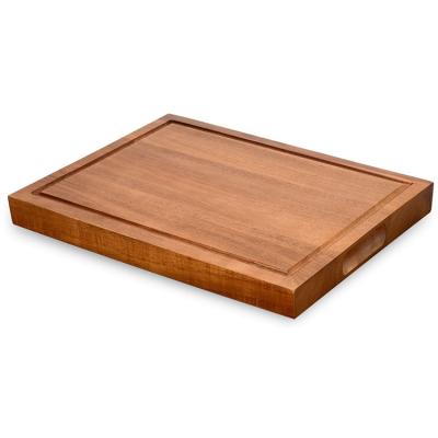 China Sustainable Rectangle Brown Accept Customization Large Handwork Wooden Cutting Boards for sale