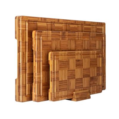 China Sustainable Brown Bamboo Rectangle Accept Customization Handwork Wooden Cutting Boards Wholesale for sale