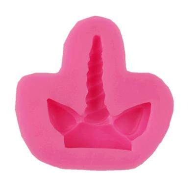 China Disposable Horn Ears Fondant Cake Noise Cookies For Birthday Party DIY Cake Decorating Jelly Chocolate Mold Mini Unicorn for sale