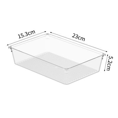 China Cosmetics Kitchen Cabinet Jewelry Makeup Desk Drawer Plastic Storage Box Organizer for Home Office for sale