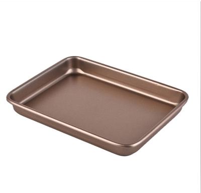 China Custom Non-Stick Carbon Steel 3 Sizes Viable Sizes Biscuit Bread Pizza Food Grade Cake Mold Making Pan Sets Bakeware Bake for sale