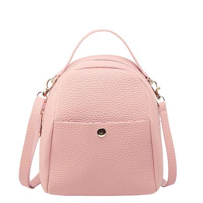 China Women's bags PU fashion luxury leather waterproof ladies bags school bag female design backpack wholesale for sale