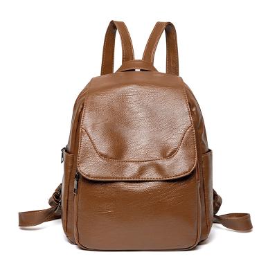 China Women's bags PU fashion luxury leather waterproof ladies bags bag one main woman design backpack wholesale school bag for sale