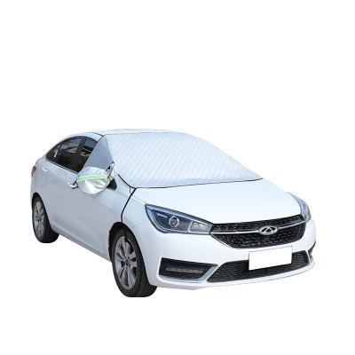 China Windproof. Dustproof. UV Protection. Scratch Resistant Car Accessories Car Windshield Snow Cover Front Shield Cover With Hook Rearview Mirror for sale