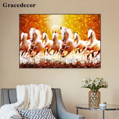 China Original Artwork Home Decor Running Horse Wall Art Painting for sale