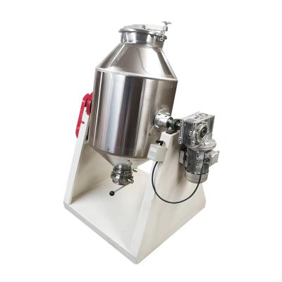 China Powder Mute Rotary Drum Mixing Machine for Plastic Particle Medical Herbal Powder and Stainless Steel Drum Coffee Bean Kneading Machine for sale